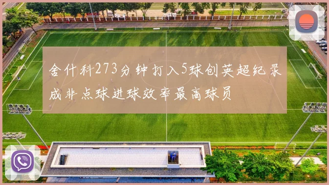 舍什科273分钟打入5球创英超纪录成非点球进球效率最高球员